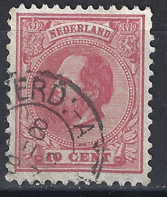 NVPH 21 gebruikt Willem III 1872 ; OUD NEDERLAND p/stuk, Ophalen of Verzenden, T/m 1940, Gestempeld