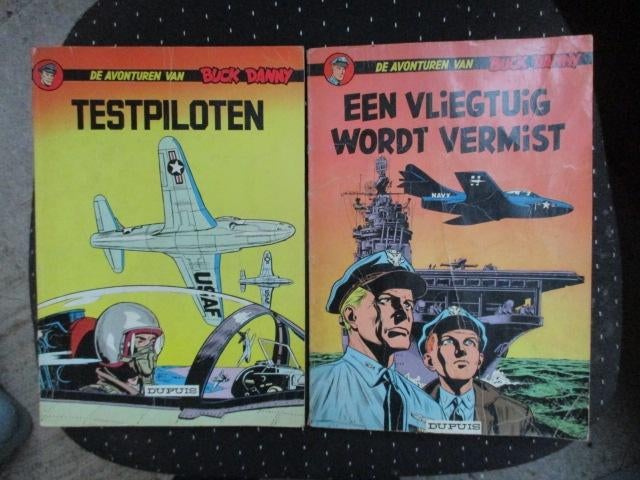 Buck Danny, testpiloten en Een vliegtuig wordt vermist, Meerdere stripboeken, Ophalen of Verzenden, Gelezen