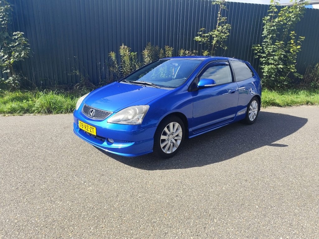 Honda Civic 1.6 I Sport 2005 DRIEM VV! TREKHAAK SUBWOOFER, Auto's, Voorwielaandrijving, Zwart, 4 cilinders, 49 €/maand