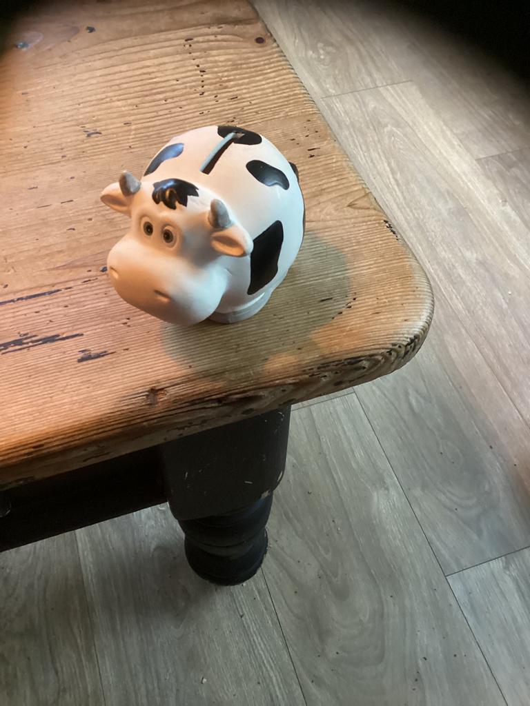 Koe, Ophalen of Verzenden, Zo goed als nieuw, Steen, Aardewerk of Keramiek, Dier