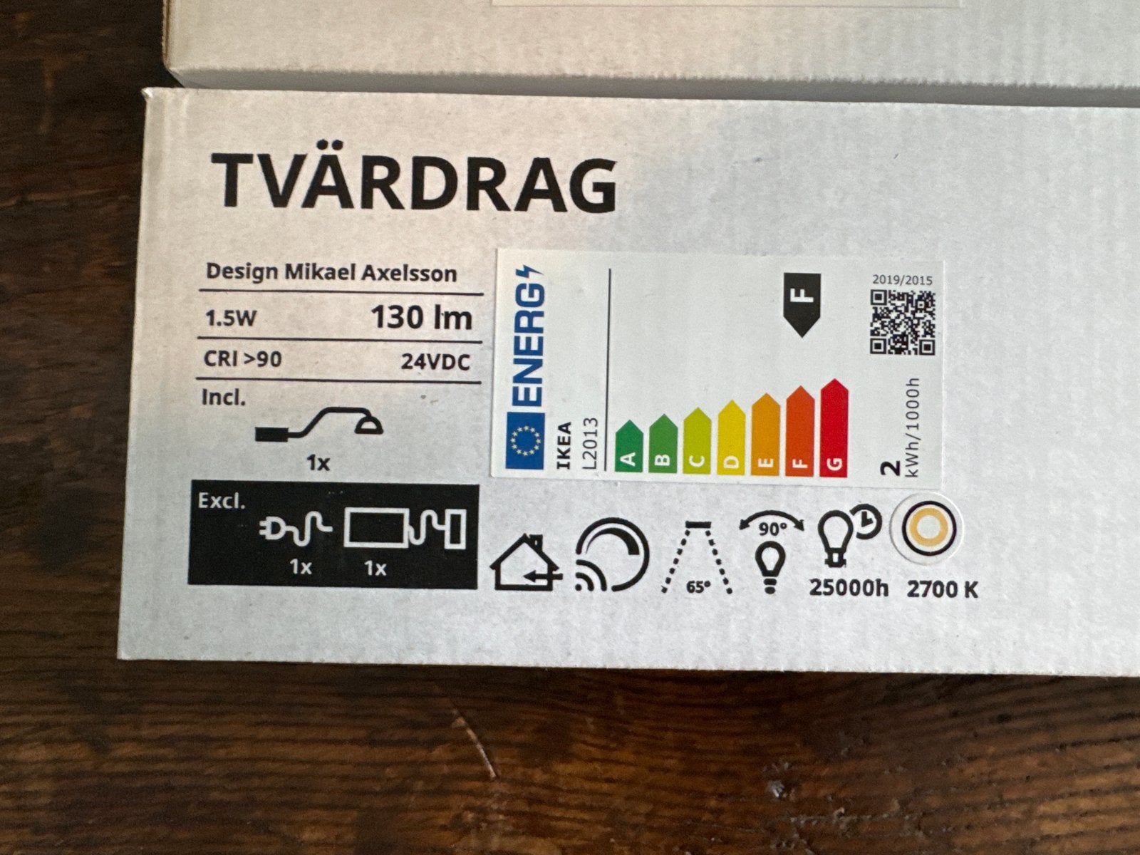 IKEA TVÄRDRAG LED-lampen, nieuw in doos, Verzenden, Nieuw