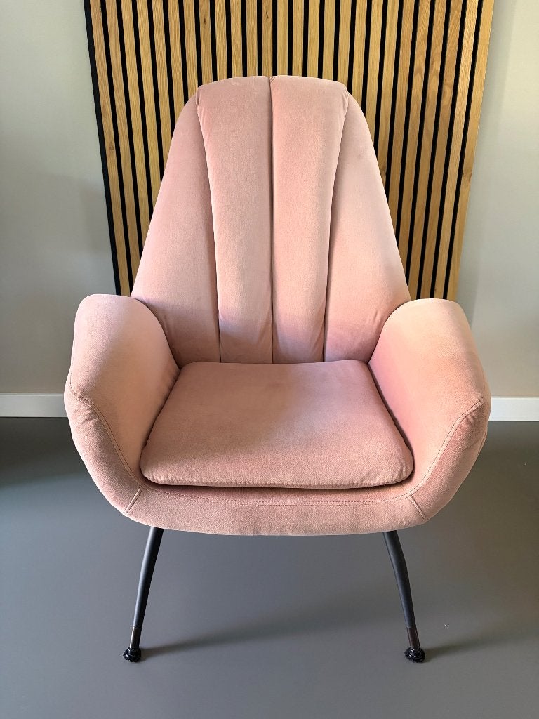 Velvet Fauteuil van Loods5, Ophalen, Minder dan 75 cm, Zo goed als nieuw, Stof