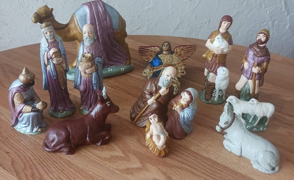 Kerstgroep Kerststal figuren, Diversen, Kerst, Ophalen of Verzenden, Zo goed als nieuw