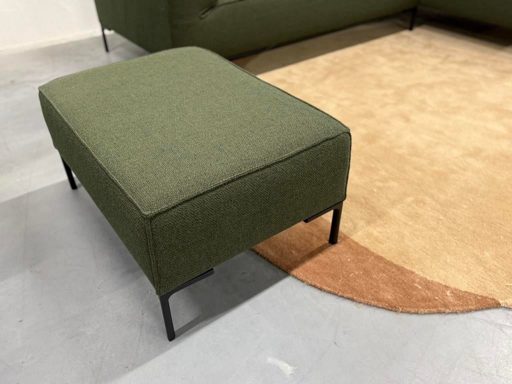 Nieuw Design on Stock Bloq Voetenbank groen stof Design Poef