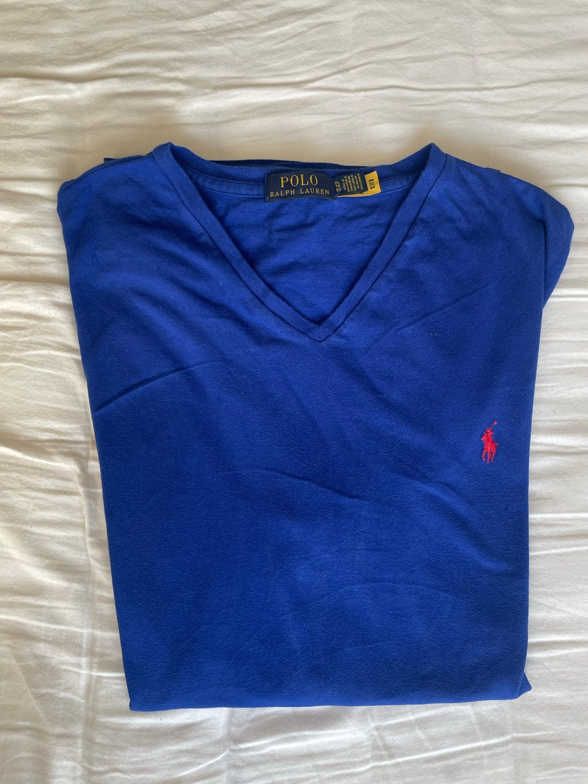 Polo Ralph Lauren V-hals T-shirt - Zo goed als nieuw, Kleding | Heren, T-shirts, Ophalen of Verzenden, Zo goed als nieuw, Maat 56/58 (XL)