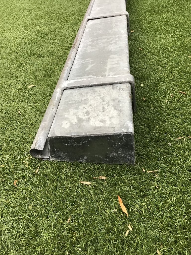 Zinken dakgoot te koop, Doe-het-zelf en Verbouw, Buizen en Afvoer, Ophalen, Gebruikt, Zink, Minder dan 2 meter