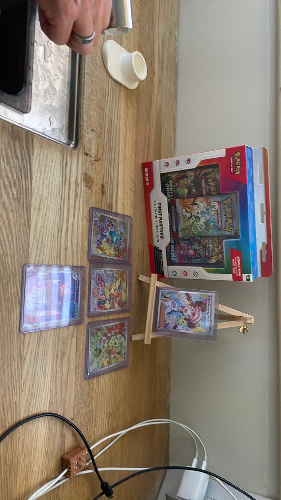 Pokemon kaarten starters gen 2 + extra, Ophalen of Verzenden, Zo goed als nieuw, Meerdere kaarten