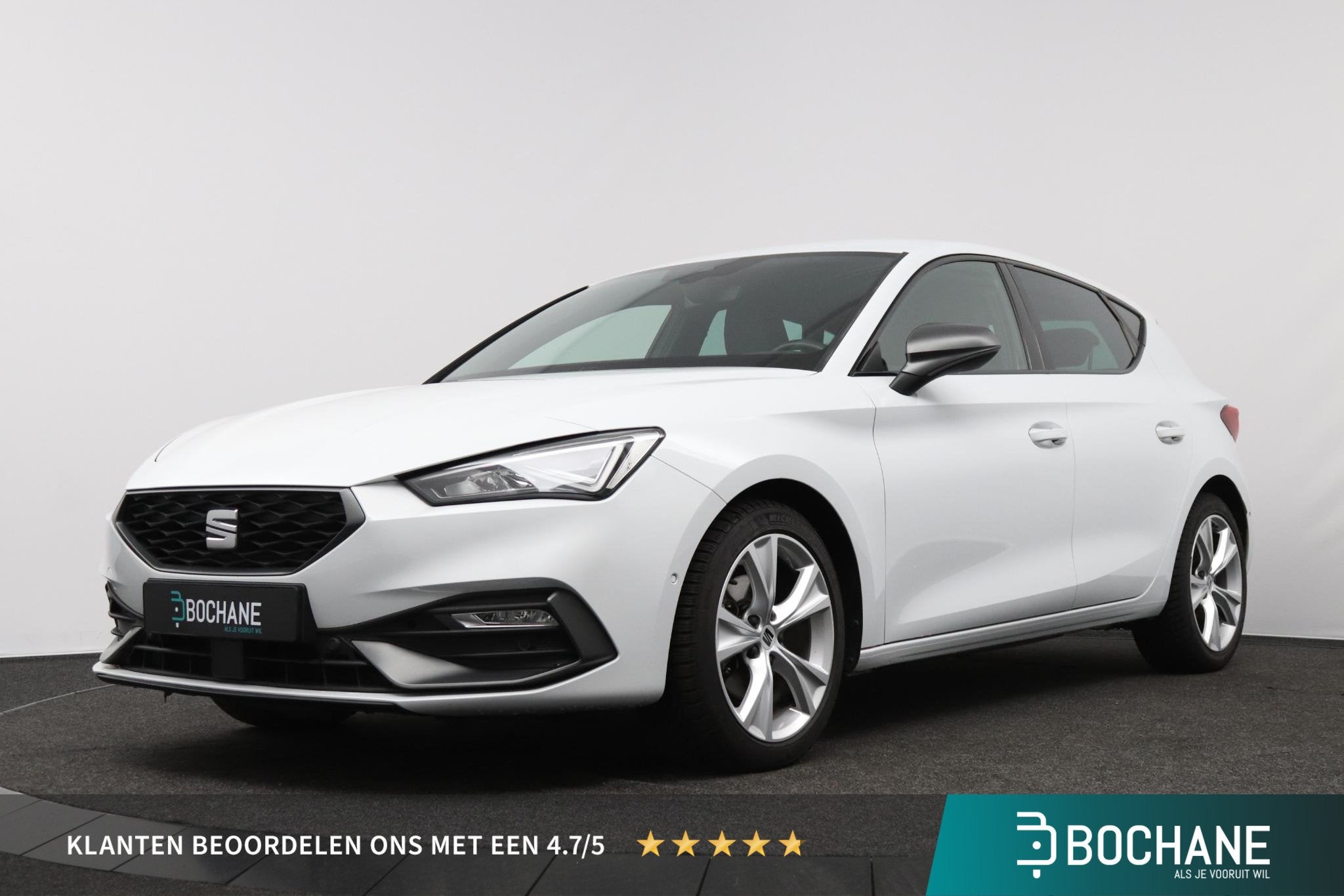 SEAT Leon 1.0 TSI FR Launch Edition | Carplay/Android Auto |, Stof, Gebruikt, Met garantie (alle), Leon