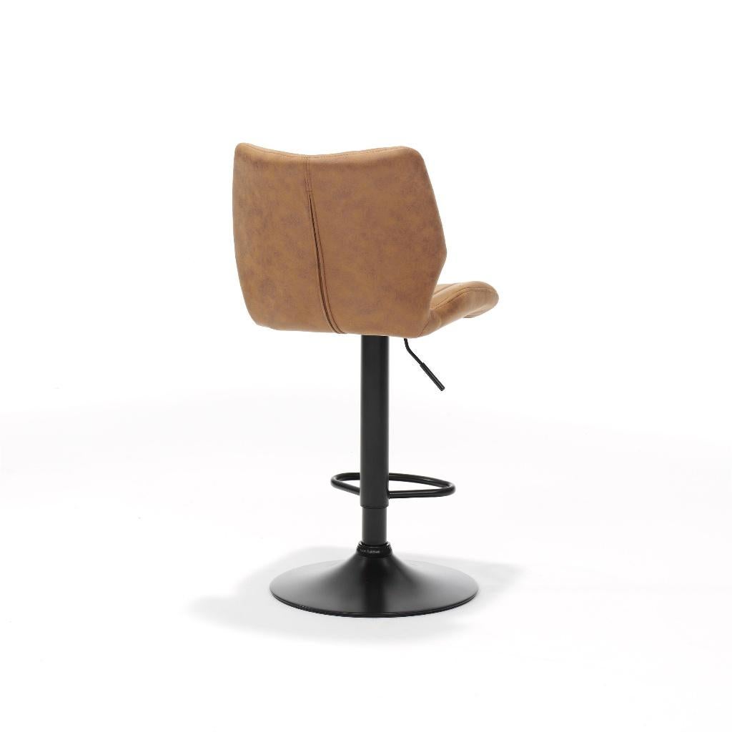 SUPERAANBIEDING Barkruk Bobby draaibaar stof soft 3 kleuren, 60 tot 90 cm, Nieuw, Ophalen of Verzenden, 1 kruk