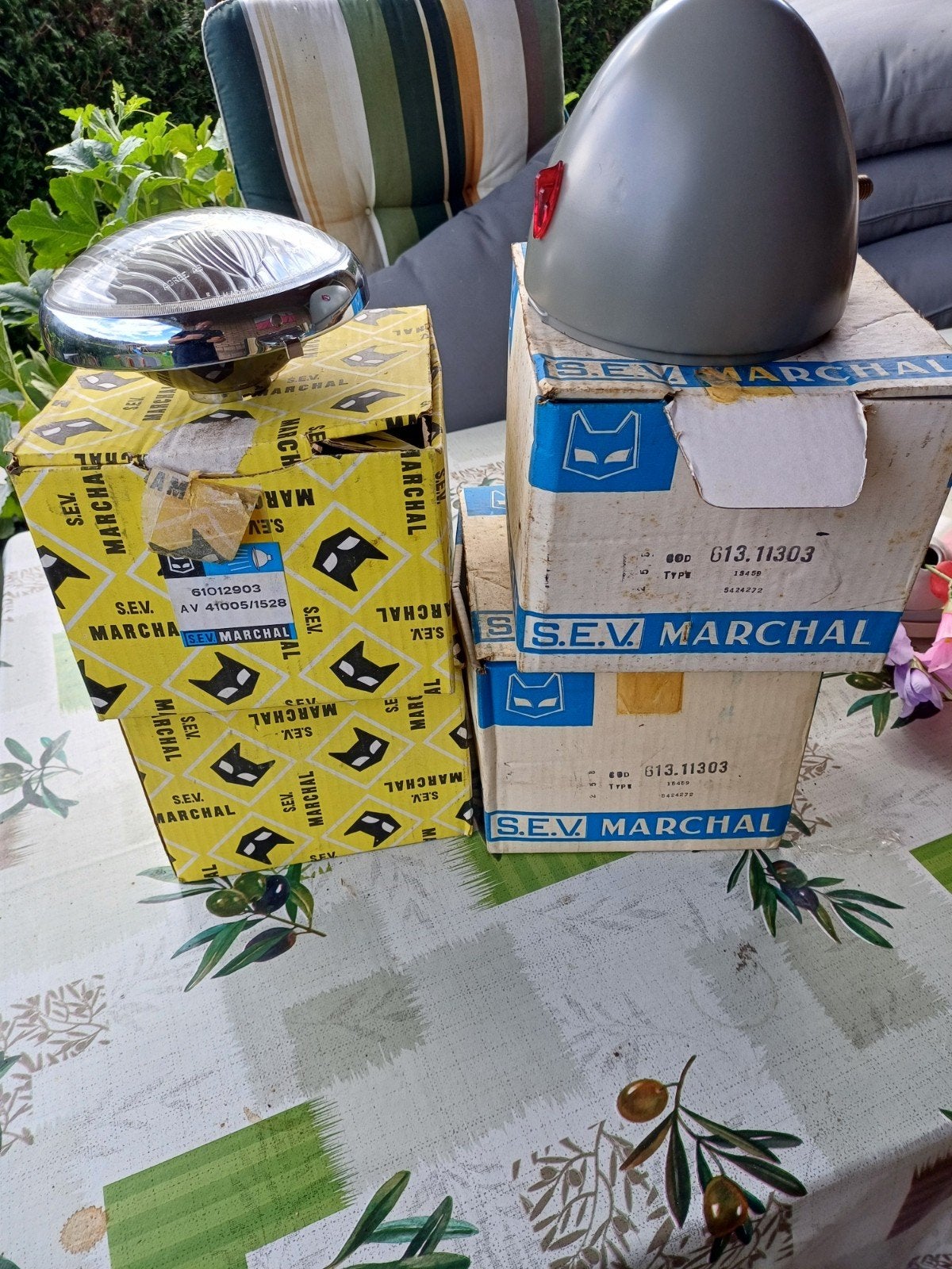 Set S.E.V. Marchal oldtimer koplampen nieuw huis en glas, Ophalen of Verzenden, Nieuw, Peugeot