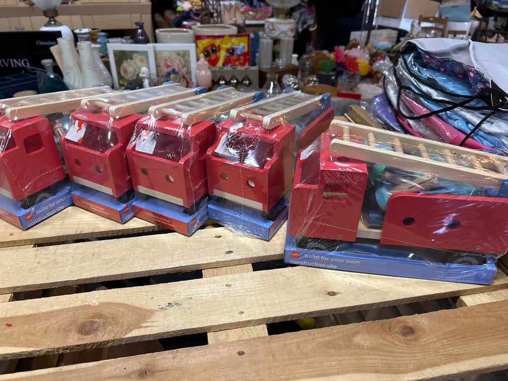 5 nieuwe houten brandweerauto's, Ophalen of Verzenden, Nieuw, Bouwen