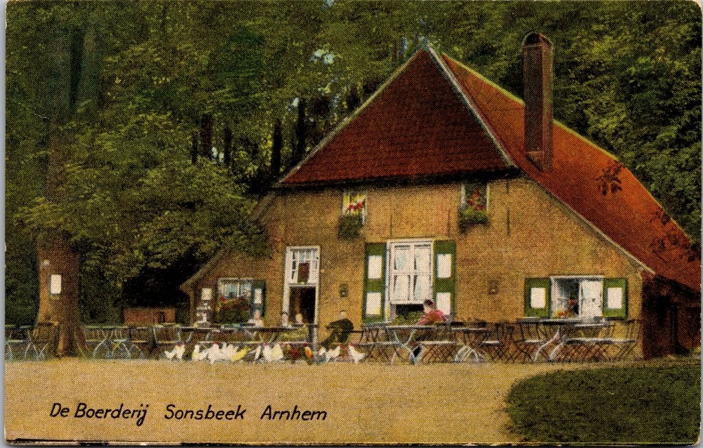 Arnhem Boerderij Sonsbeek - 6 vintage ansichtkaarten, Ophalen of Verzenden, Voor 1920, Gelopen, Gelderland