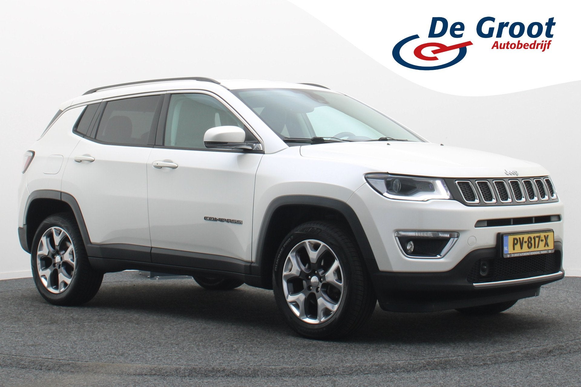 Jeep Compass 1.4 MultiAir Limited 4x4 Leer, Apple Carplay, T, Auto's, Automaat, 450 kg, Gebruikt, 4 cilinders