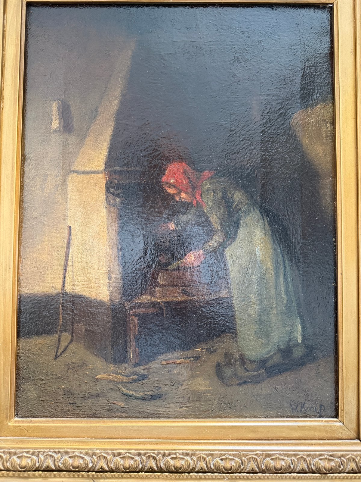 Huiselijk tafereel W.Knip, Ophalen, Klassiek, Portret of Personen