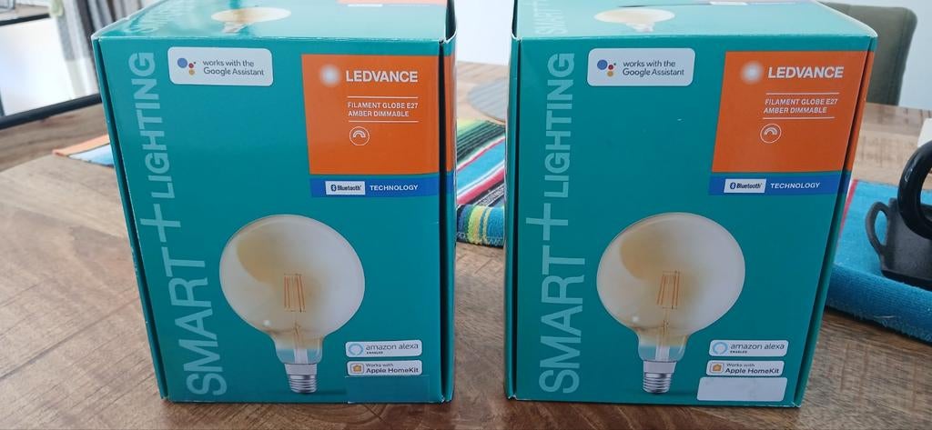 2 stuks LEDVANCE Smart+ Filament Globe E27 Amber Dimbaar, Huis en Inrichting, Led-lamp, Minder dan 30 watt, Nieuw, Vintage, Filament, Smart Home
