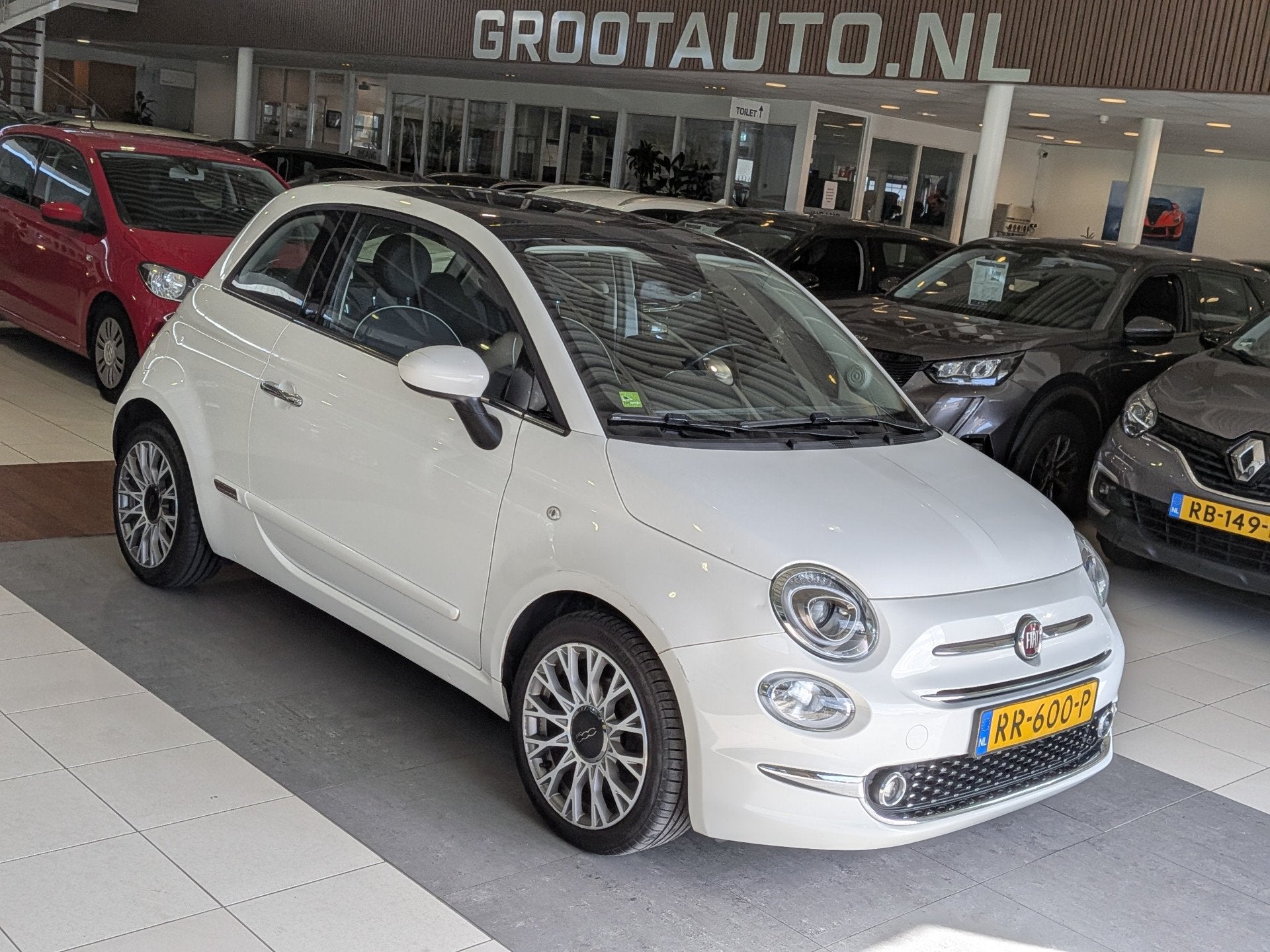 Fiat 500 1.2 Lounge Panoramadak, Airco, Cruise Control, Stuu, Auto's, Voorwielaandrijving, Stof, Gebruikt, 4 cilinders