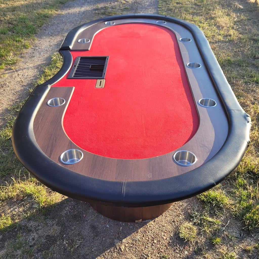 Luxe pokertafel van goede kwaliteit! Luxe poten / speelveld!, Vijf spelers of meer, Ophalen of Verzenden, Gebruikt