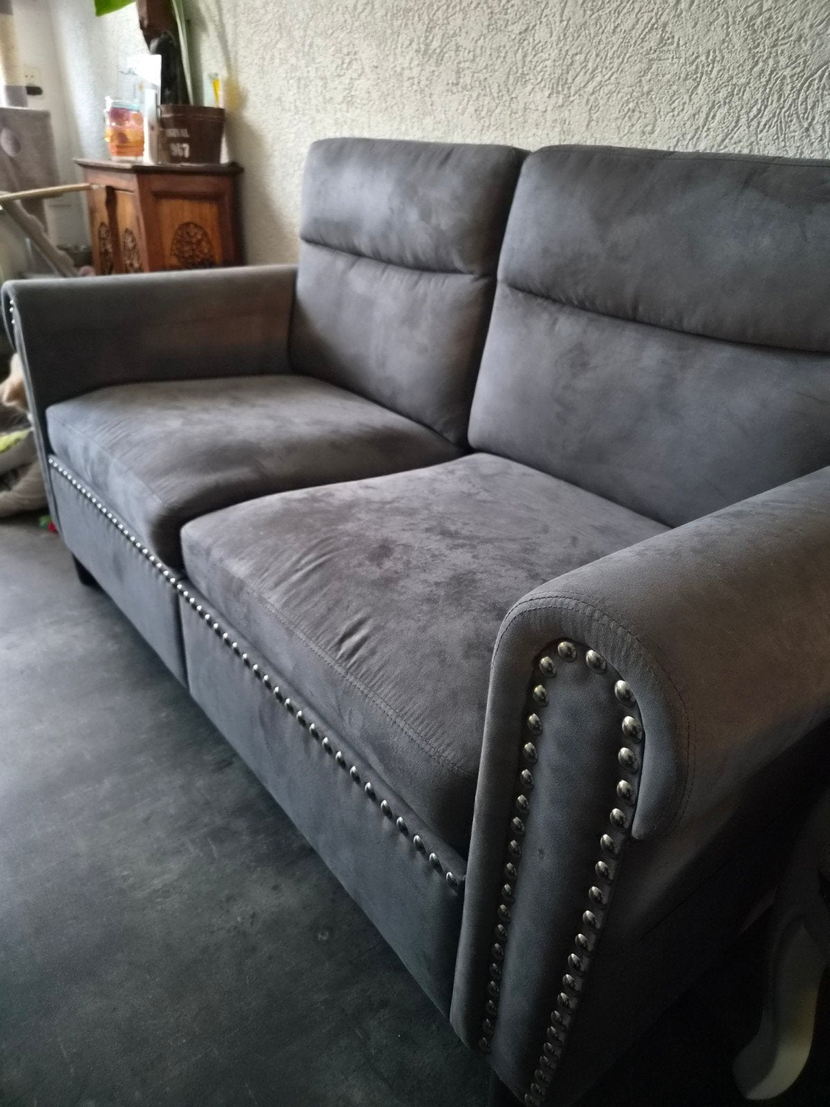 2 banken 2/2.5 zits, Huis en Inrichting, Ophalen, Zo goed als nieuw, 75 tot 100 cm, Stof