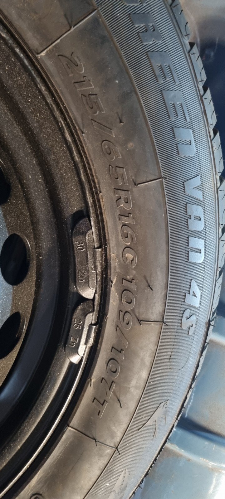 VW LT MK1 16 inch wielen set met nieuwebanden, Auto-onderdelen, Banden en Velgen, Banden en Velgen, All Season, 16 inch, 215 mm