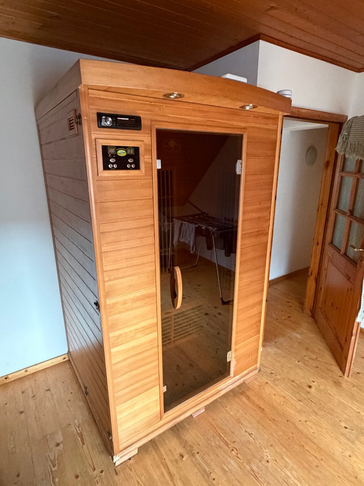 Infrarood sauna met Pioneer radio, Ophalen, Zo goed als nieuw, Infrarood, Complete sauna
