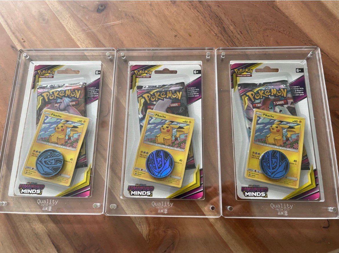 Unified minds blister (Pikachu promo), Hobby en Vrije tijd, Verzamelkaartspellen | Pokémon, Ophalen of Verzenden, Zo goed als nieuw