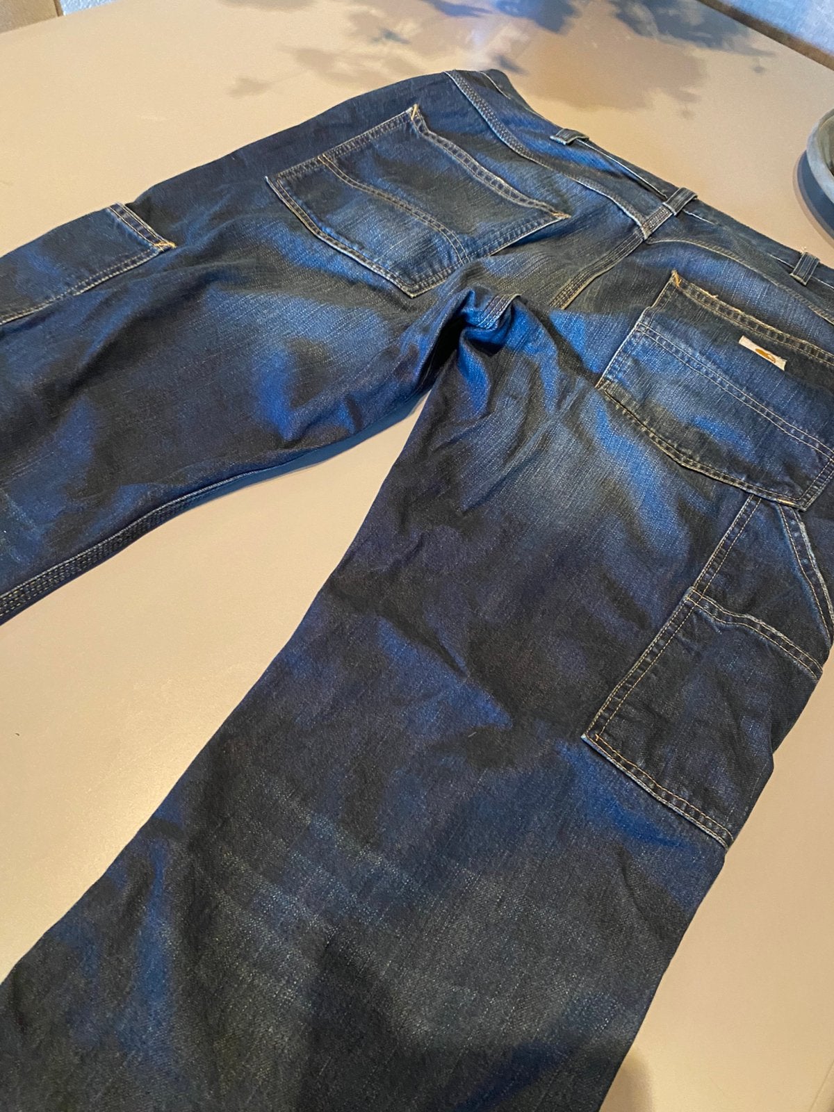 Spijkerbroek van Carhartt, Ophalen of Verzenden, Zo goed als nieuw, Maat 46 (S) of kleiner, Blauw