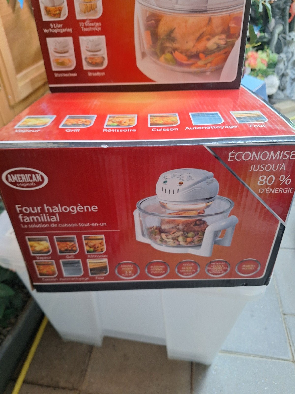 Halogeenoven met 4 accessoires - Nieuw in verpakking, Overige merken, Hete lucht, Nieuw, Halogeenoven