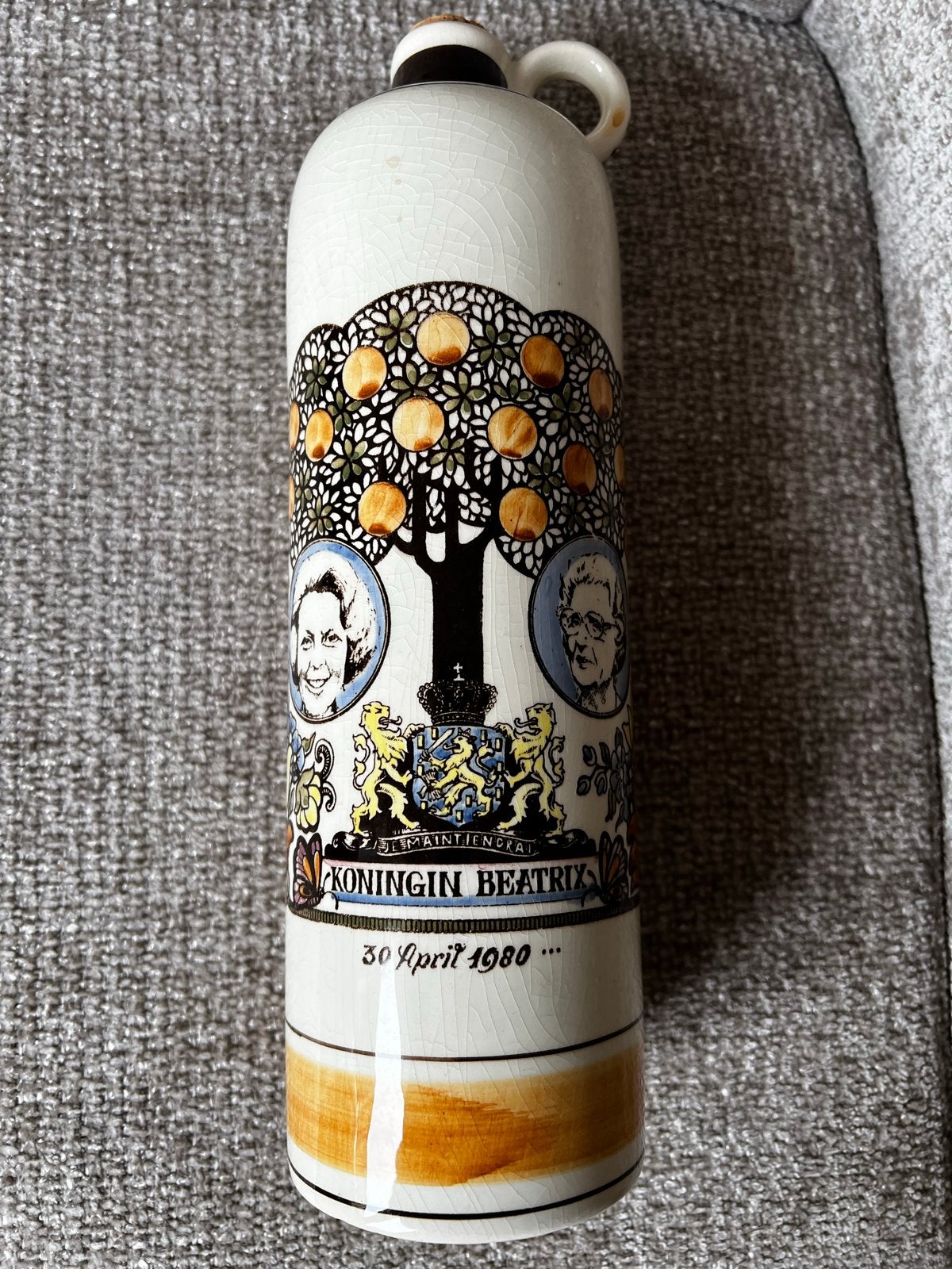 Oranjebitter fles Koningin Beatrix 30 april 1980, Ophalen of Verzenden