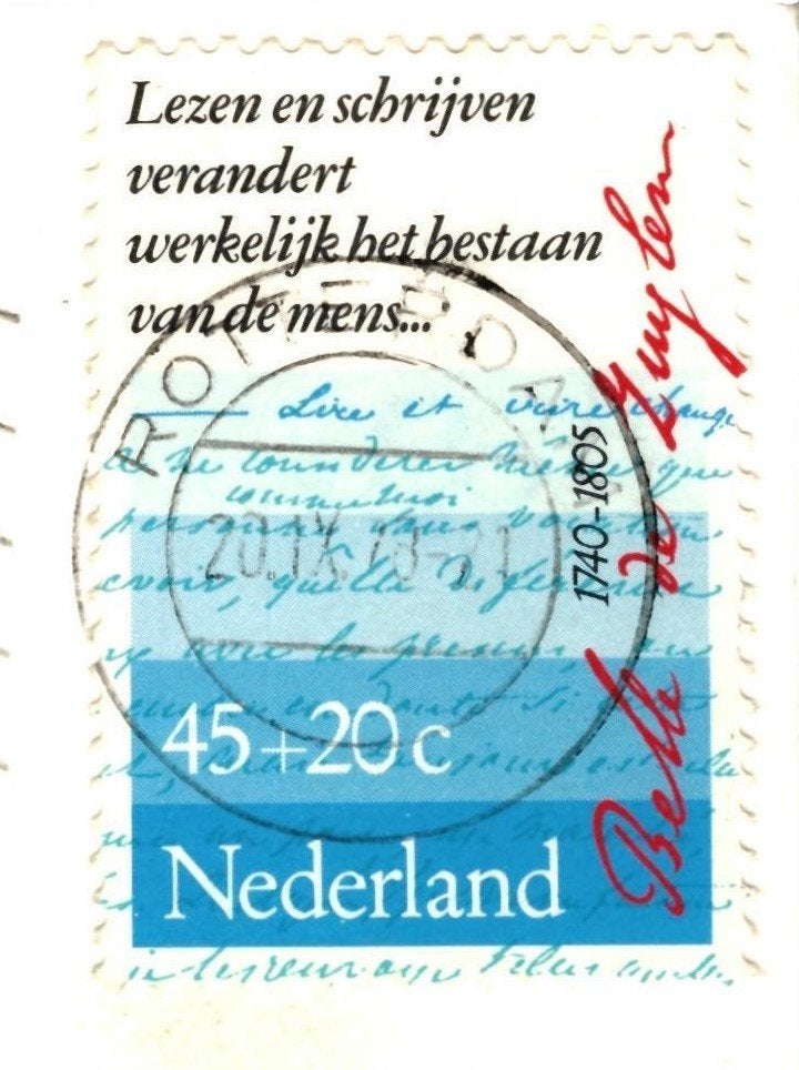 988471 Rotterdam 1978 Stadhuis _ Brief Belle van Zuylen, Ophalen of Verzenden, 1960 tot 1980, Gelopen, Zuid-Holland