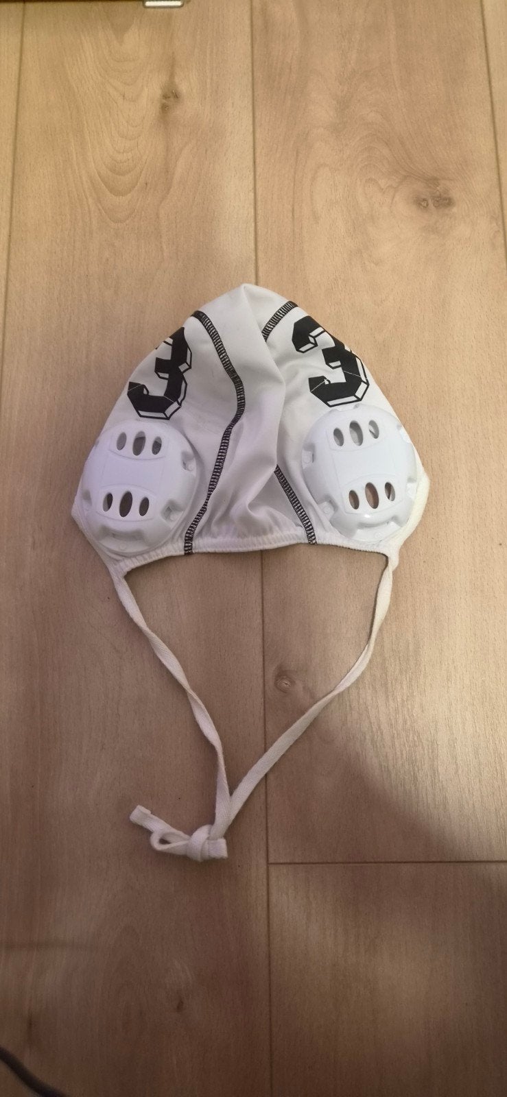 Arena Waterpolo Cap - Wit met nummer 3, Ophalen of Verzenden, Zo goed als nieuw