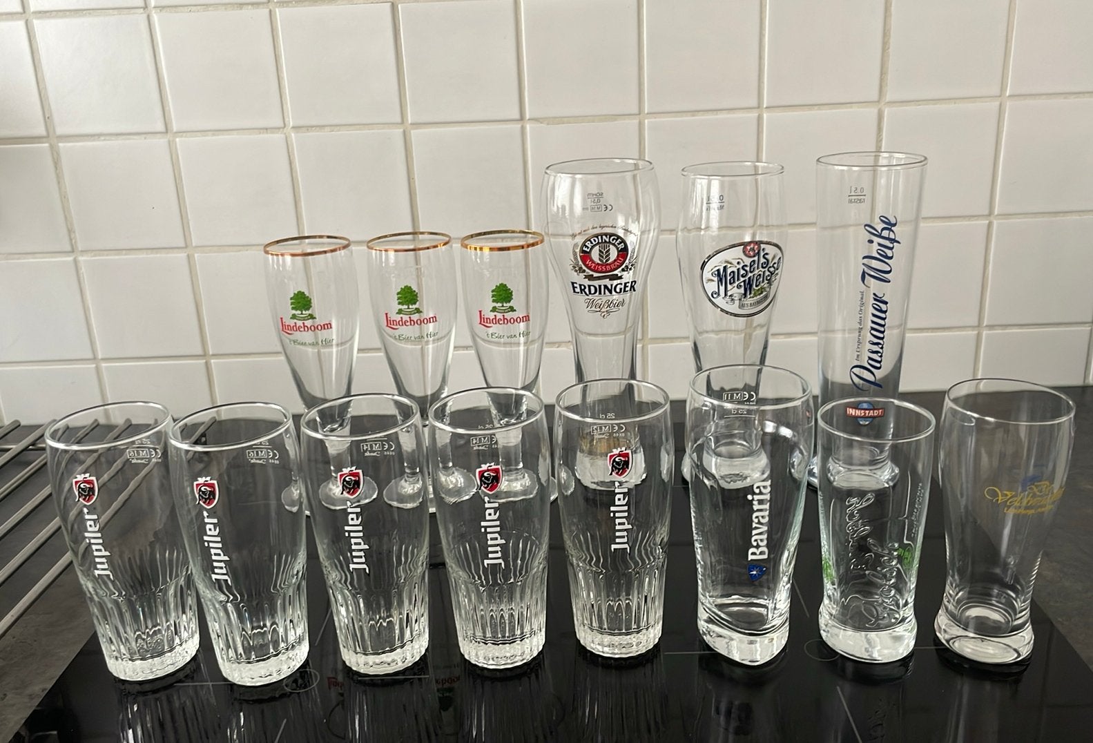 Diversen Bierglazen, Verzamelen, Ophalen, Zo goed als nieuw, Glas of Glazen, Overige merken