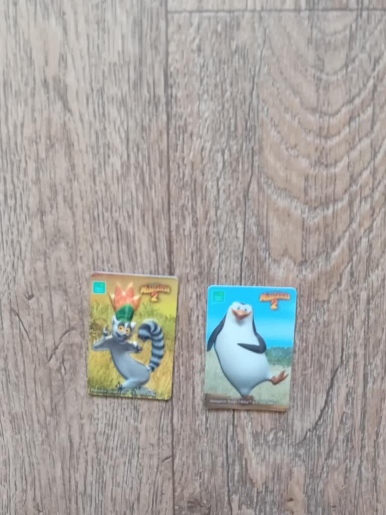 2 plaatjes Madagascar 2 - Super de Boer, Verzamelen, Supermarktacties, Super de Boer, Ophalen of Verzenden