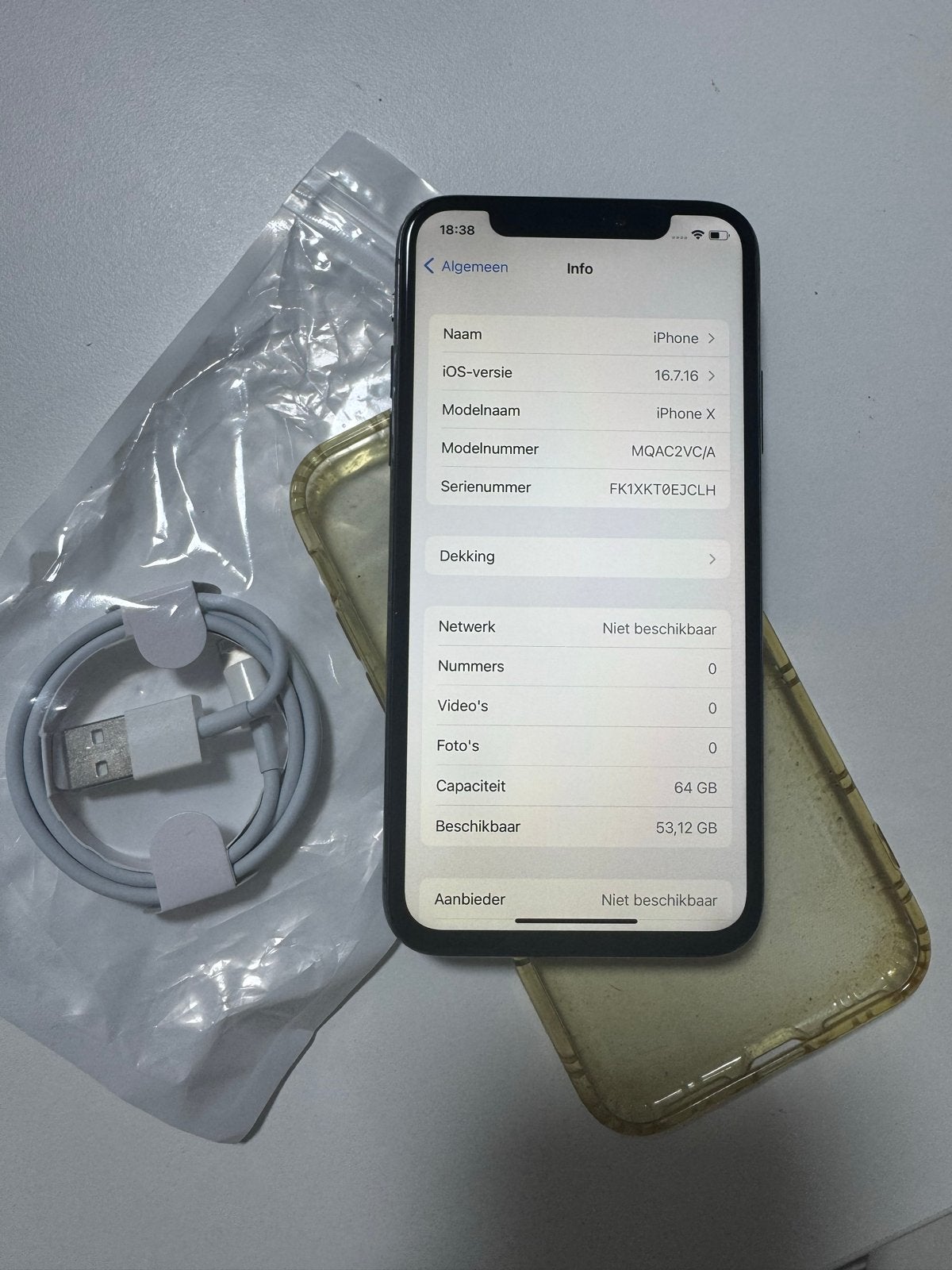 iPhone X - Nieuwe batterij en scherm!, Telecommunicatie, Mobiele telefoons | Apple iPhone, Zwart, Refurbished, 64 GB, Zonder simlock