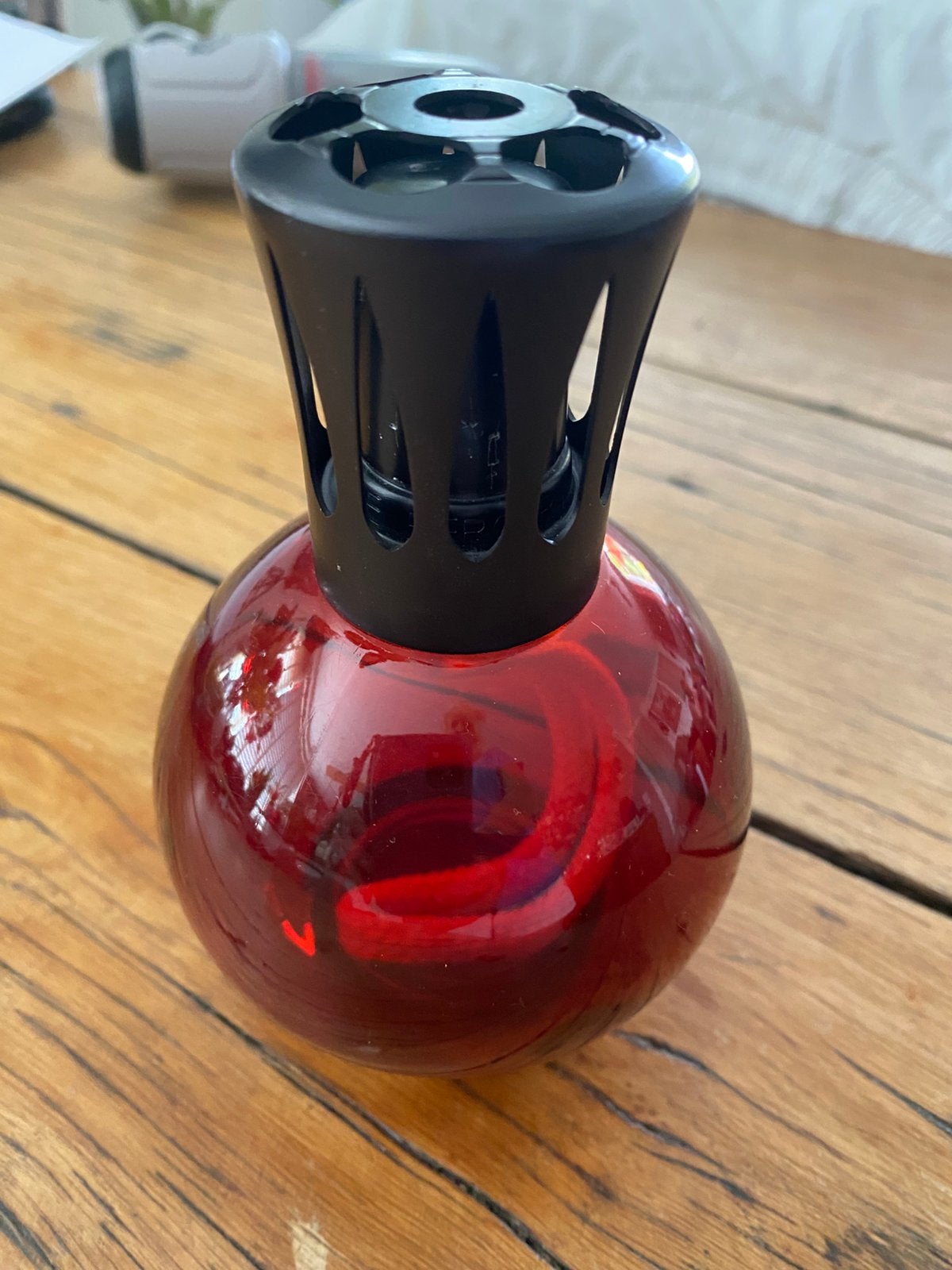 Lampe Berger, Ophalen of Verzenden, Rood, Glas, Geurverspreider