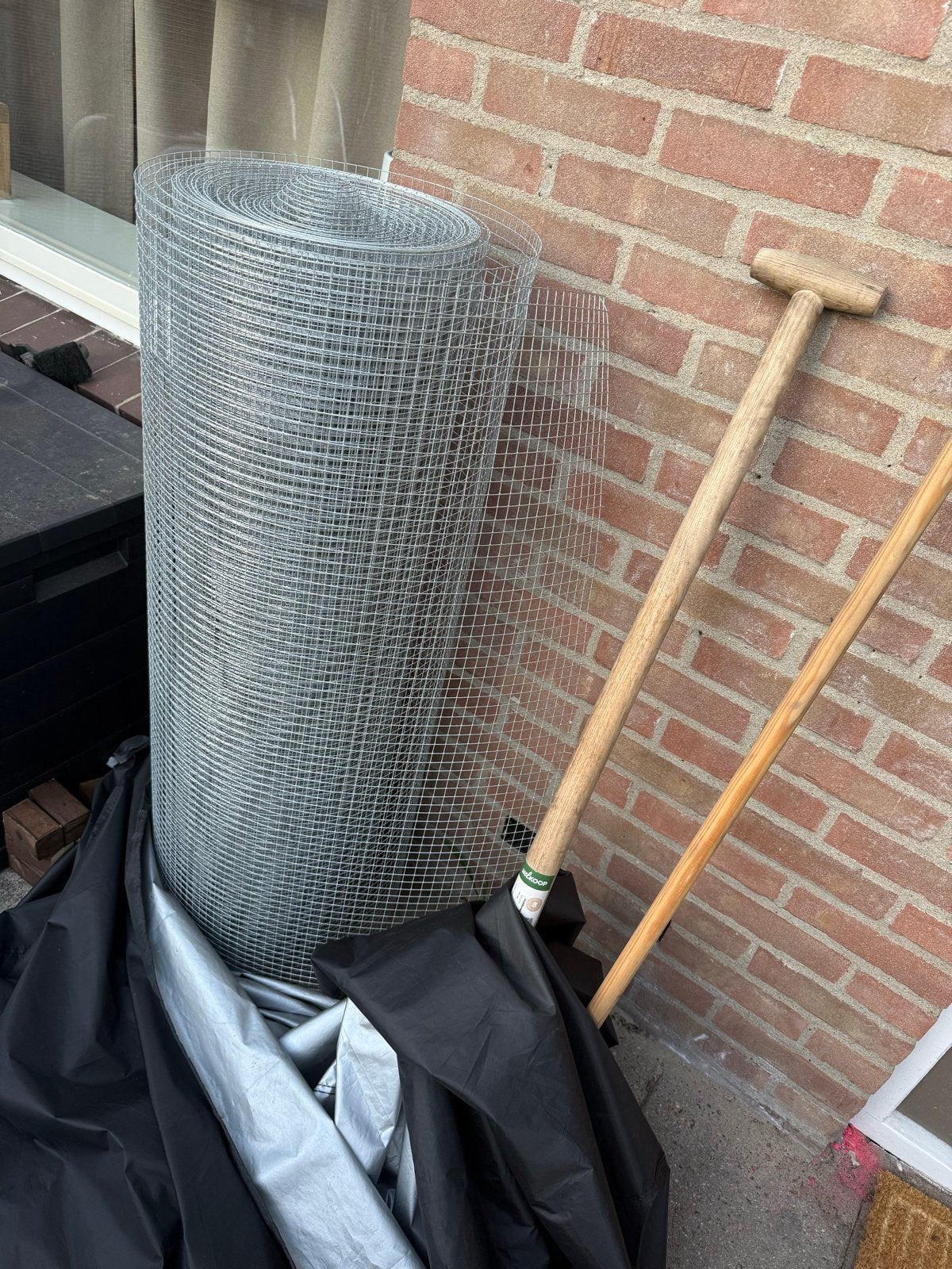 Kippengaas - ca. 15 meter, 100cm breed, draaddikte 1,05cm, Ophalen of Verzenden, Gebruikt, 10 tot 20 meter, Gaas
