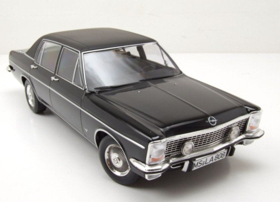 1:18 Opel Diplomat A V8 uit 1969 Zwart Ottomobile, Hobby en Vrije tijd, Modelauto's | 1:18, Ophalen of Verzenden, Nieuw, Auto
