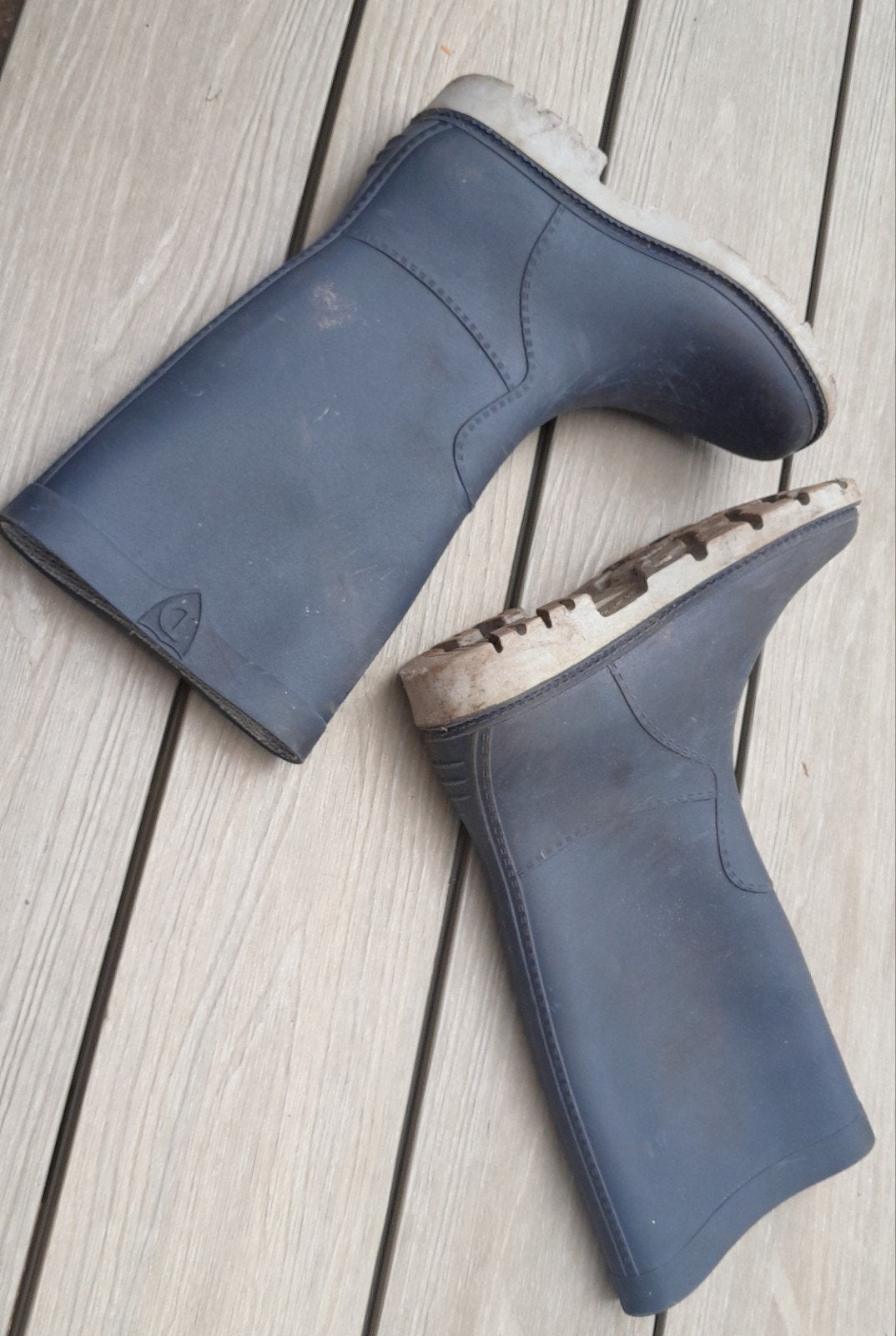 Donkerblauwe regenlaarzen, maat 36, Ophalen of Verzenden