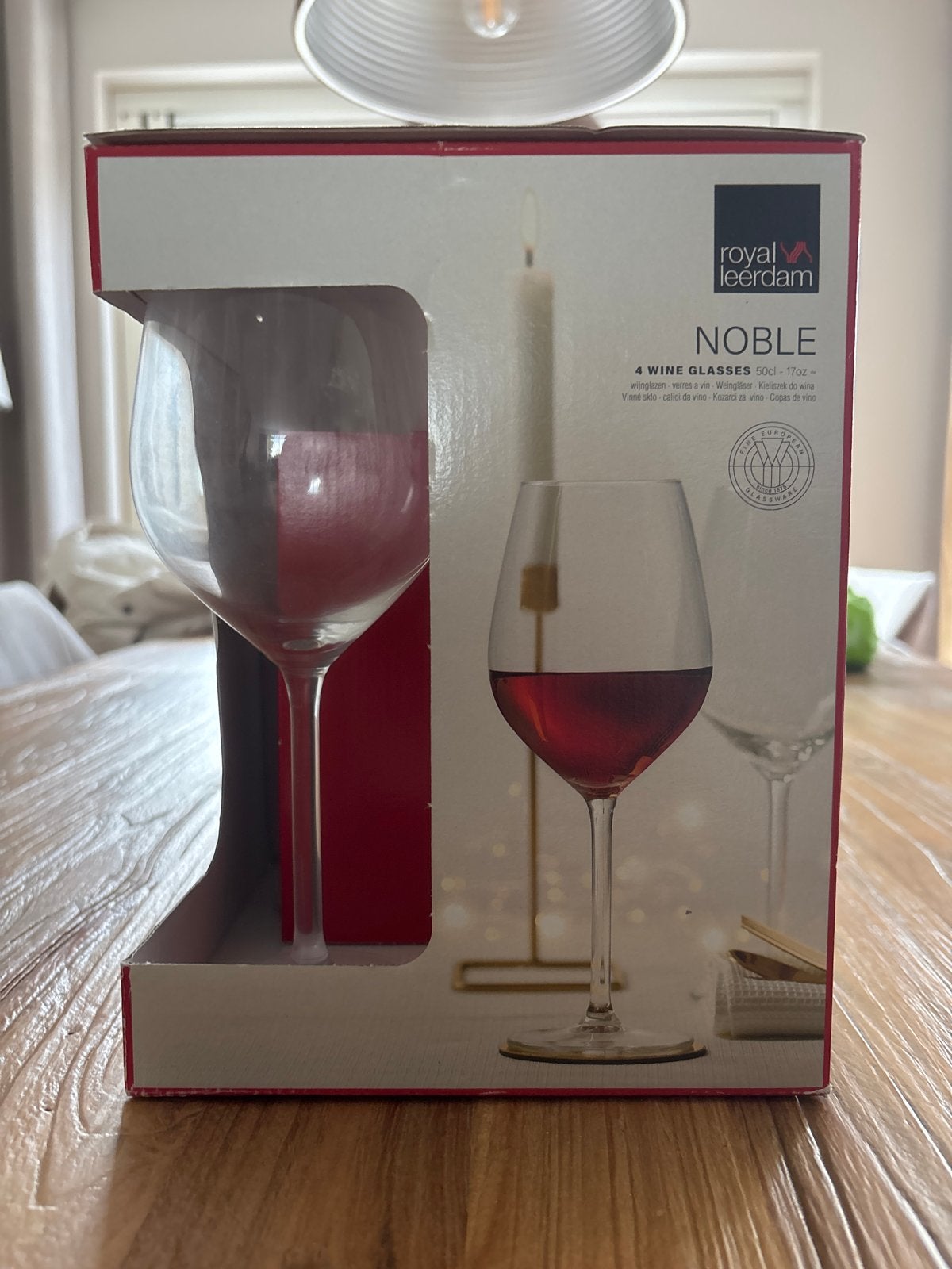 Nieuwe Royal Leerdam Noble wijnglazen (4 stuks), Nieuw, Ophalen of Verzenden, Overige merken, Glas