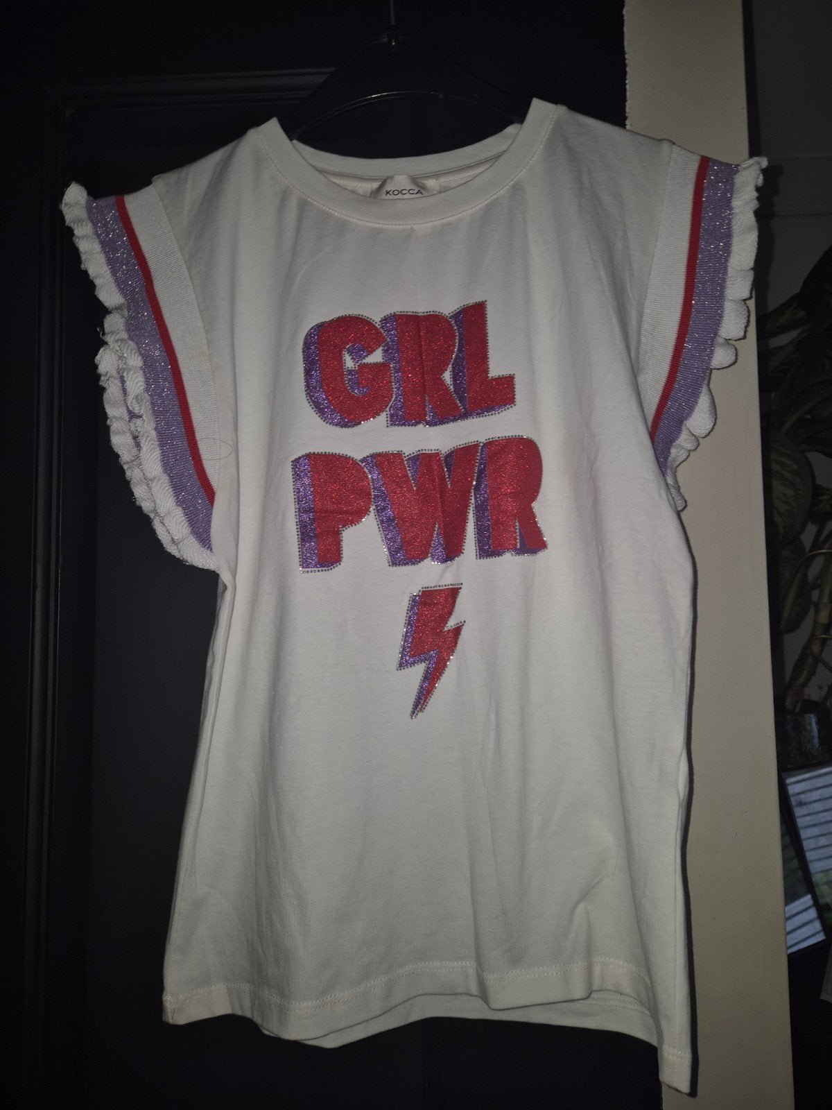 Kocca Jeans T-shirt 'GRL PWR' - Maat XS, Wit, Ophalen of Verzenden, Korte mouw, Maat 34 (XS) of kleiner