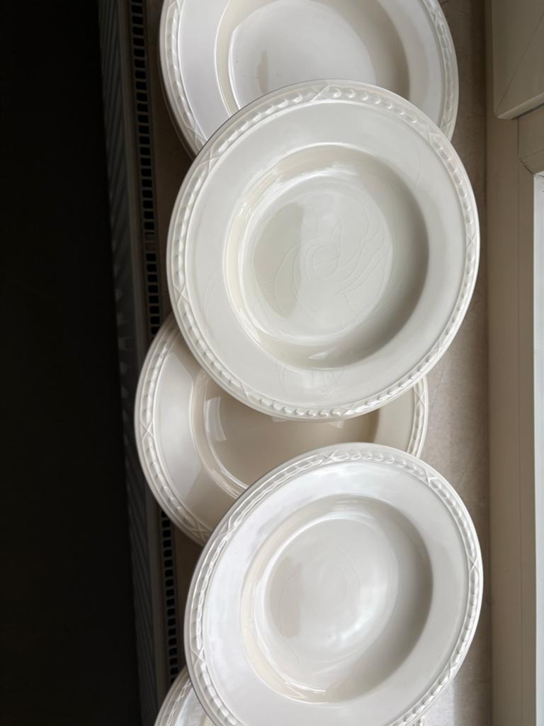 Recamier Royal Creamware Diepe Borden - Zo goed als nieuw, Huis en Inrichting, Keuken | Servies, Keramiek, Ophalen of Verzenden