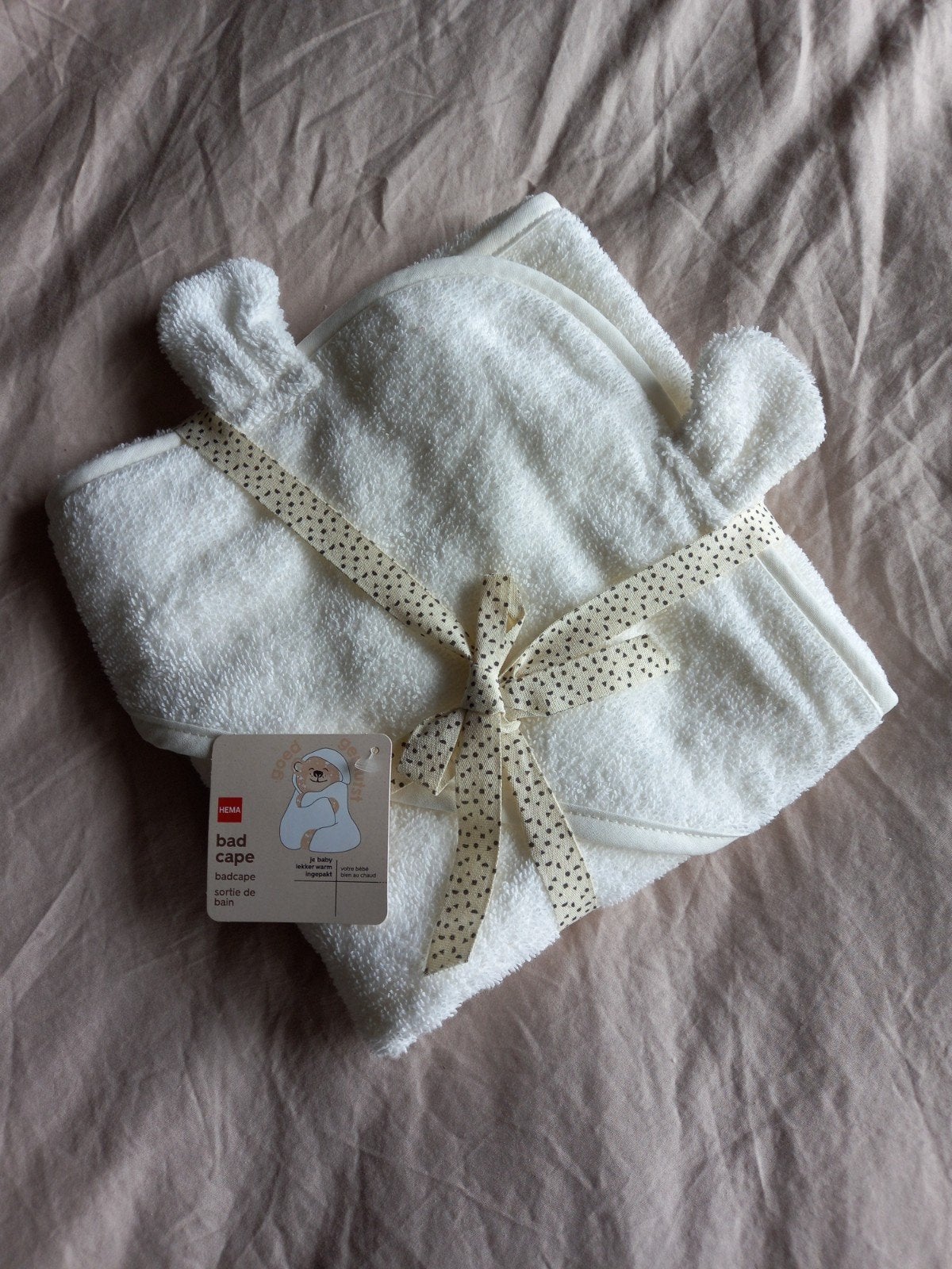 Nieuwe HEMA badcape voor baby's, Ophalen of Verzenden, Nieuw