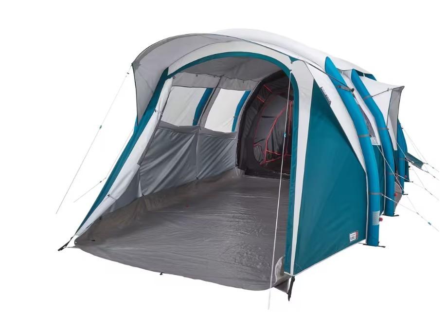 Quechua Family XL 6.3 Air Seconds 6p, Caravans en Kamperen, Ophalen, Zo goed als nieuw, Tot en met 6