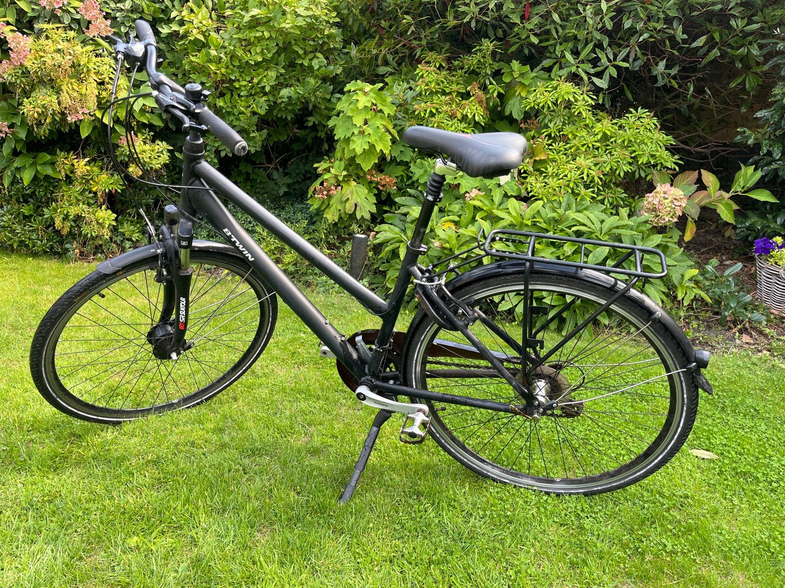 Btwin fiets 24 versnellingen, Gebruikt, Velgrem, Versnellingen, 50 tot 53 cm