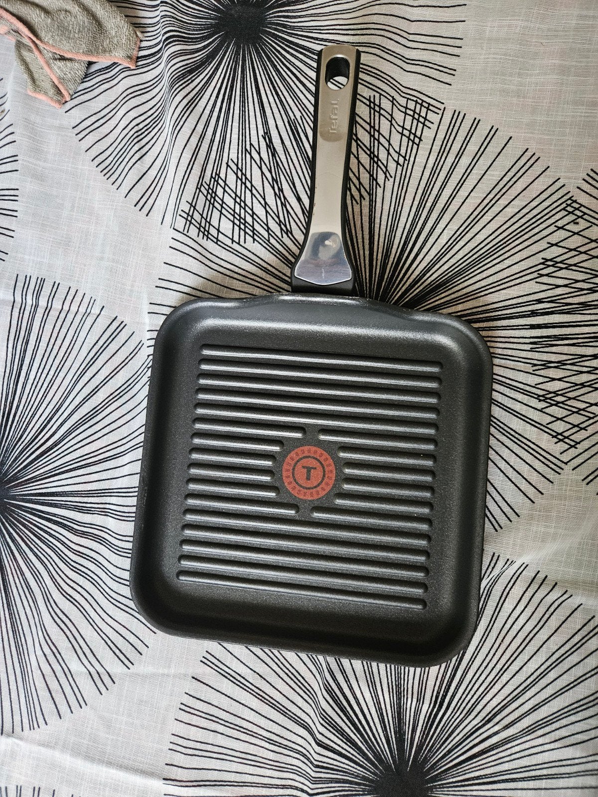 Tefal Grillpan - Inductie Geschikt - Zo goed als nieuw, Ophalen, Tefal, Overige typen, Aluminium