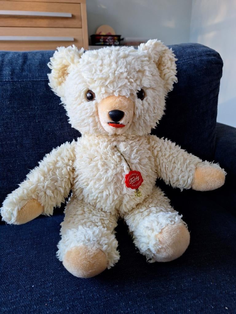 Hermann Teddy Original Robijntje - Crèmekleurige Teddybeer, Gebruikt, Overige merken, Overige karakters, Beer