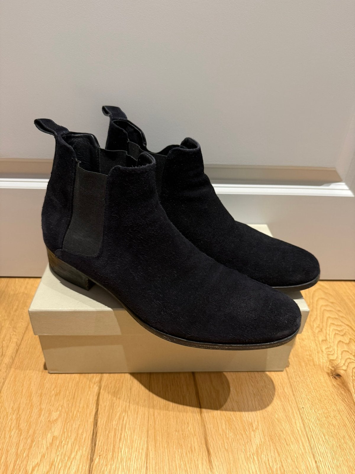 Santoni Chelsea Boots | UK 11 | (188), Boots, Zo goed als nieuw, Verzenden, Blauw
