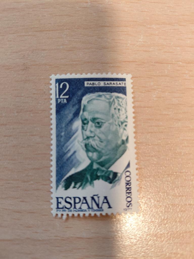 1977 Spanje violist en componist Pablo Sarasate, Verzenden, Postfris