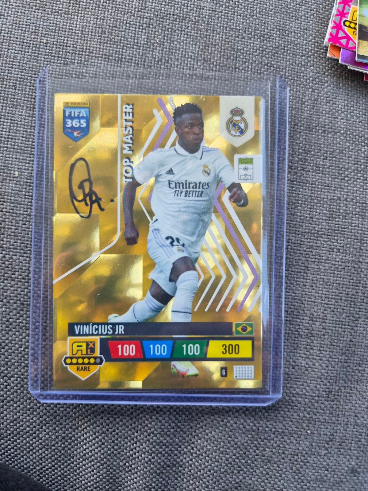 Vinicius Jr. FIFA 365 Adrenalyn XL Top Master Kaart, Ophalen of Verzenden, Zo goed als nieuw, Buitenlandse clubs, Spelerskaart