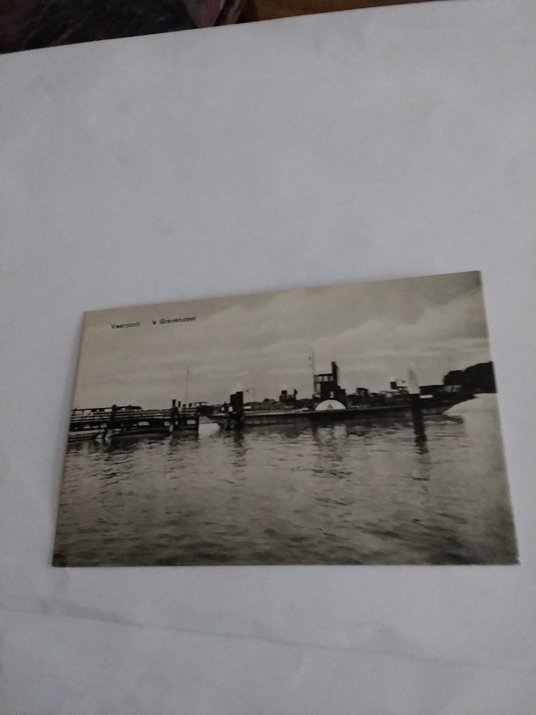 Oude ansichtkaart Veerpont 's-Gravendeel, Ophalen of Verzenden