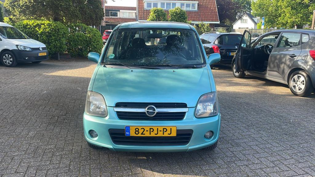 Opel Agila 1.2 I 16V 2004 Groen, Auto's, Voorwielaandrijving, Origineel Nederlands, Bedrijf, Handgeschakeld
